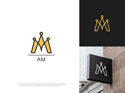 AM brandidentity design flat logo logodesigner logotype minimalist minimalist logo