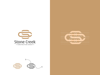 Stone Creek Construction Group brandidentity branding design flat icon illustration logo logodesign logodesigner logotype vector