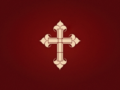 Church Logo2 church cross logo maroon tan