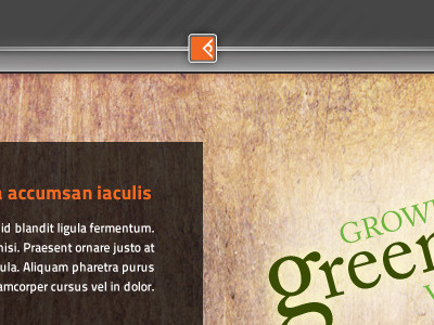 Push-Here Redesign gray orange website