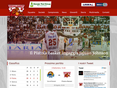 Pistoia Basket - Homepage basket basketball slide