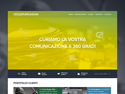 Communications agency - Homepage megaslider newspaper services
