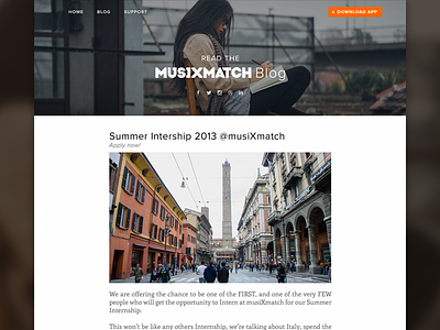 Musixmatch blog app blog lyrics music