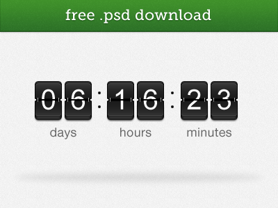 Countdown .psd countdown days hours minutes slyvi