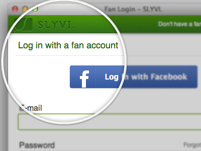 Fan Login facebook login slyvi