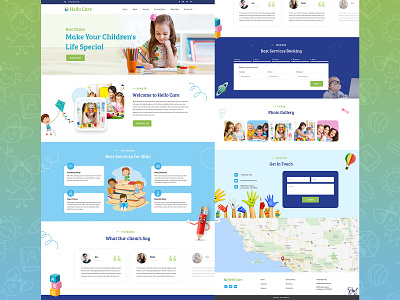 Day Care Landing page