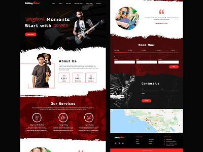 guitar landing page