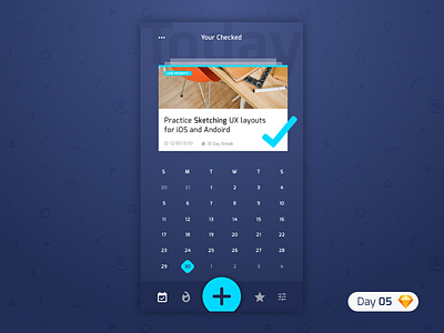 #05 | Productivity App | .sketch