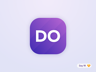 #11 | Do App Icon | .sketch app daily ui dailyui download free freebie icon ios productivity purple sketch