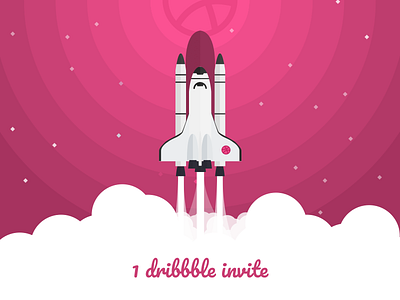 Dribble Invite cosmos dribbble invite invite invites giveaway shuttle space