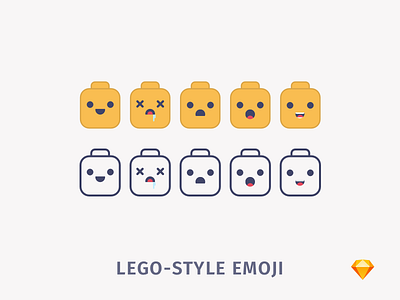 Lego-style Emoji | .sketch