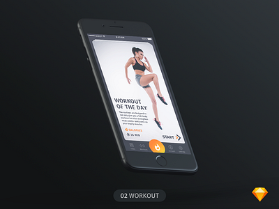 Wokout of the day | Daily UI | .sketch