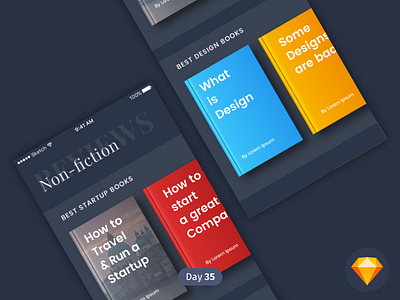Books Curated | Daily UI | .sketch .sketch book books categories curated daily ui dailyui download free freebie freebies preview