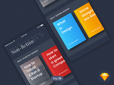 Books Curated | Daily UI | .sketch