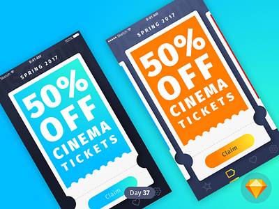 Coupons | Daily UI | .sketch