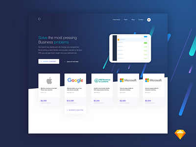 ML Challanges | Homepage .sketch download free freebie homepage landing page sketch website