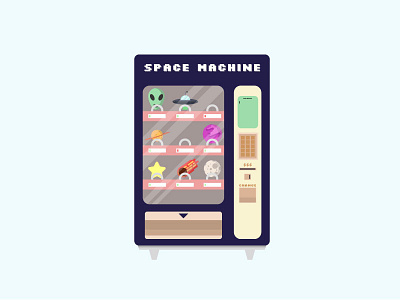 Space Machine digitalart flat design flat illustration flat vector illustration illustrator vector vector art vectorart