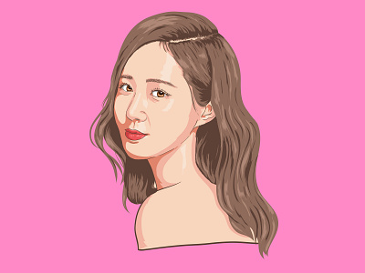 Headshot: SNSD / Girls' Generation Yuri art design digitalart girls generation illustration illustrator kpop kpop idol people portrait snsd vector