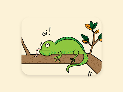 Chameleon doodle drawing graphic art illustration illustration art illustrations illustrator