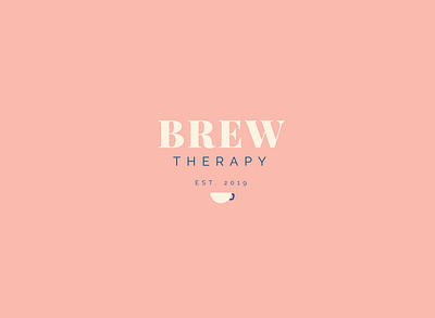 Brew Therapy branding branding concept cafe design logo logo design