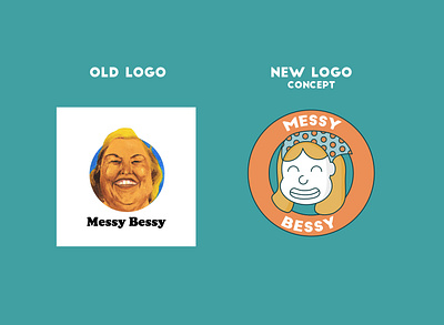 Messy Bessy Rebrand Concept brand branding concept concept design conceptual design logo logo design logos