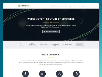 Crypto Currency Landing Page