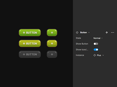 Game Buttons animation app button component design elements figma free hover icon interface micro animation micro interaction typography ui ux