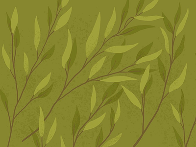 Tea tree illustration design digital art illustration pattern plant