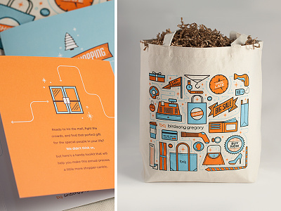 Holiday Kit card illustration print self promotion shopping bag tote