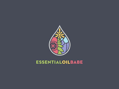 Oil Logo babe brand essential fruit logo nature oils