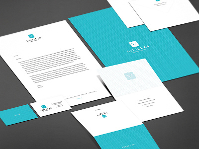 Lavillas Stationary business card collateral letterhead stationary