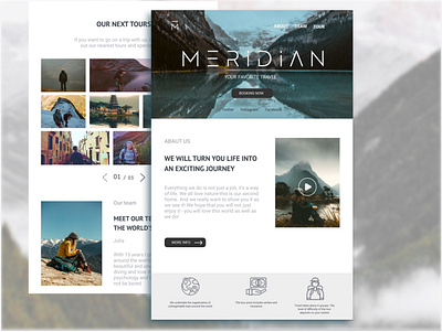 MERIDIAN blue brand business design meridian mobile travel ui ux