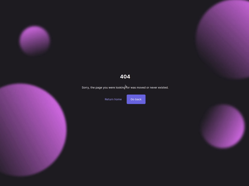 404, again 404 404 error 404 page actual code animation dark theme uidesign webdev