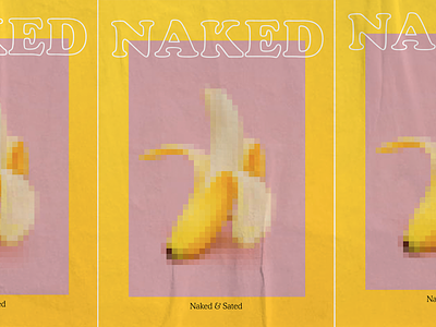 naked poster menu banana bar branding custom design fruit layout logo madrid menu naked nude poster restaurant sated