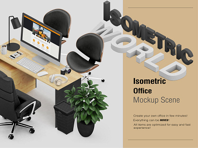 Isometric Office Mock Up1