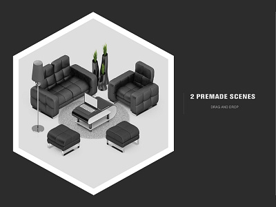 Isometric Interior Mock Up3