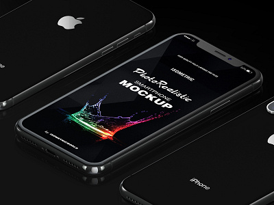 Isometric Iphone X Mock Up app apple application business commercial display iphone 8 iphone x mockup isometric iphone x isometric iphone x mock up isometric mobile marketing