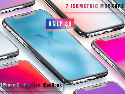 Isometric Devices Pack display iphone x isometric apple isometric clean isometric graphics isometric interface isometric ipad isometric ipad mockup isometric ipad pro isometric iphone x isometric mock up mock ups