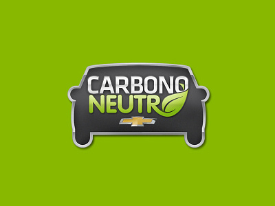 Chevrolet's Carbono Neutro Project Logo auto branding car chevrolet design emission graphic design green icon leaf logo logotype