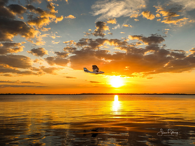 Seaplane at Sunset