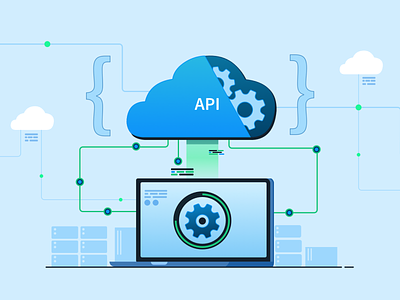 World of APIs 2d api app automation banner blog browsers browserstack cloud code connected design developer devices illustration mobile product programming testing web