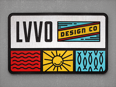 LVVO Design Co. | Patch apparel design california fish hat icons patch rad sea snap back sun surf vector