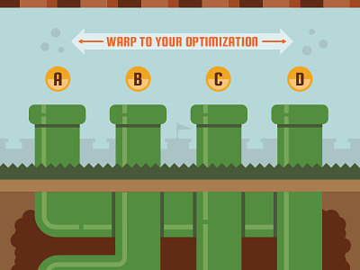 SEO Glory illustration infographic seo simple video game
