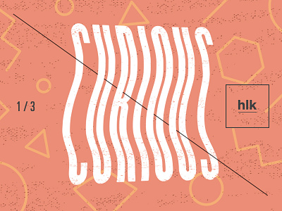 HLK | Brand Art — Test avant garde distortion geometric melty pink rad simple type typography