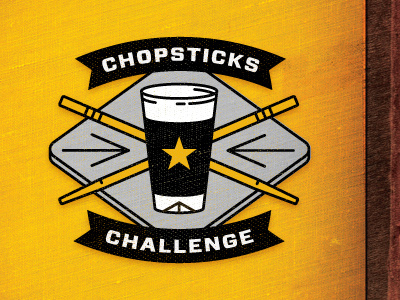 Chopsticks Challenge banner beer chopsticks coaster japanese