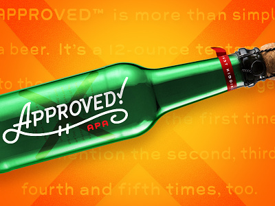 HLK Beer Works — Approved APA approved beer bottle champagne cork fun green script