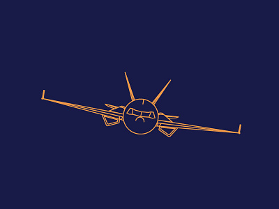 Flying Plane air dive fighter flying graphic icon outline plane war