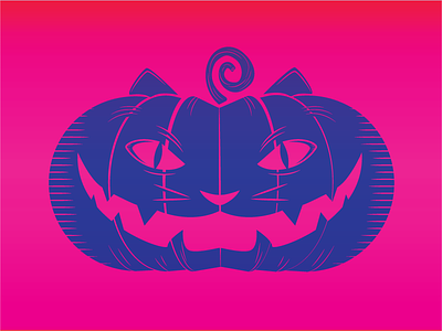 Pumpkin Cat cat halloween happy halloween meriesa pumpkin cat scary spooky