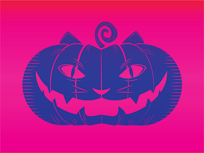 Pumpkin Cat cat halloween happy halloween meriesa pumpkin cat scary spooky