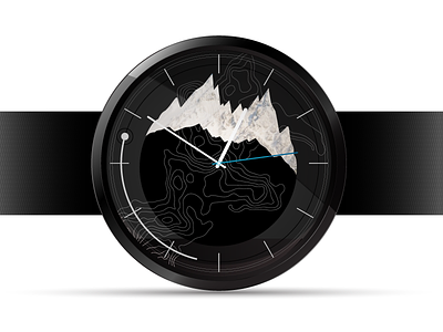 Watch User Interface android art bold map material design moto360 style timer topographical ui watch